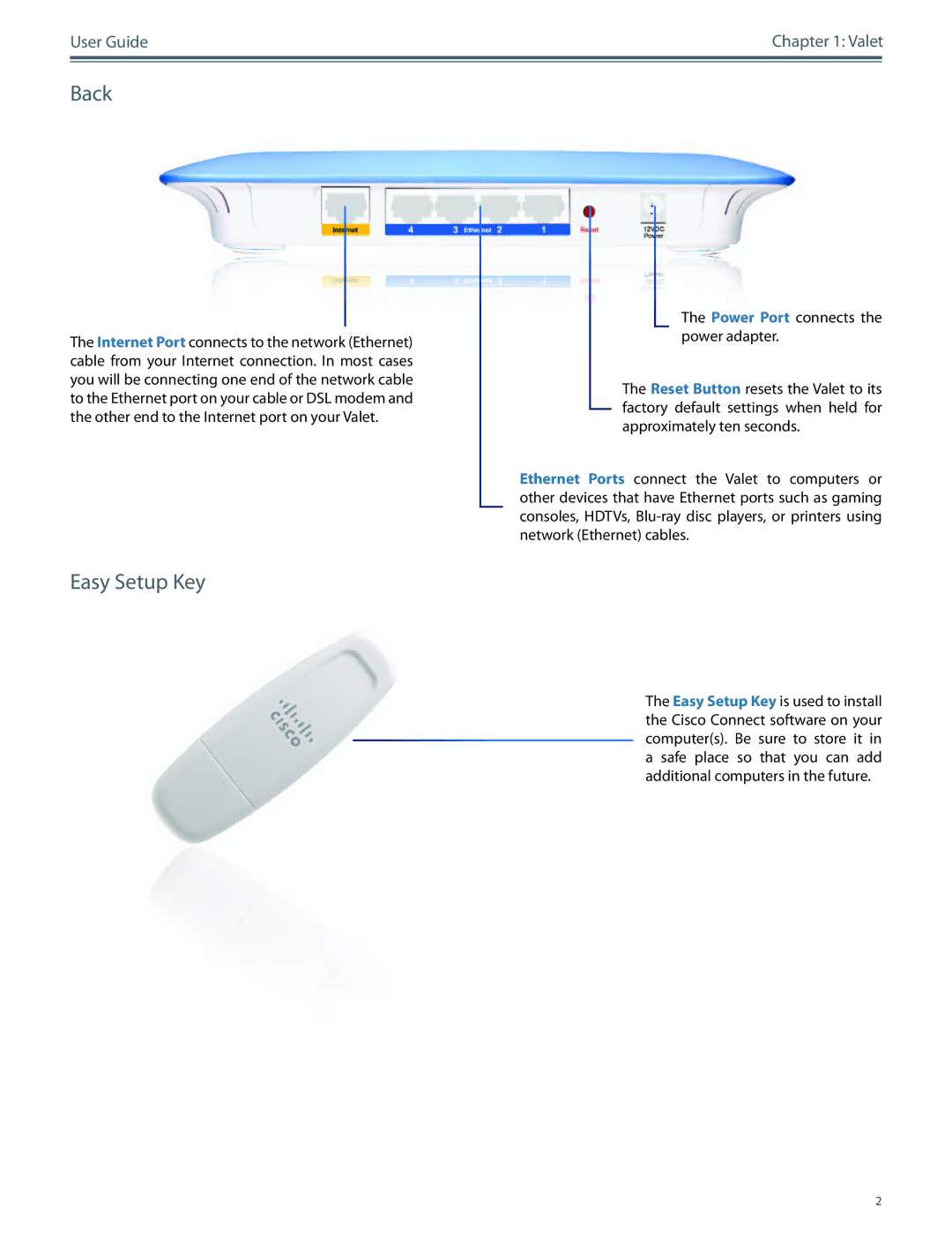 Cisco Systems M20, M10 manual Back, Easy Setup Key 