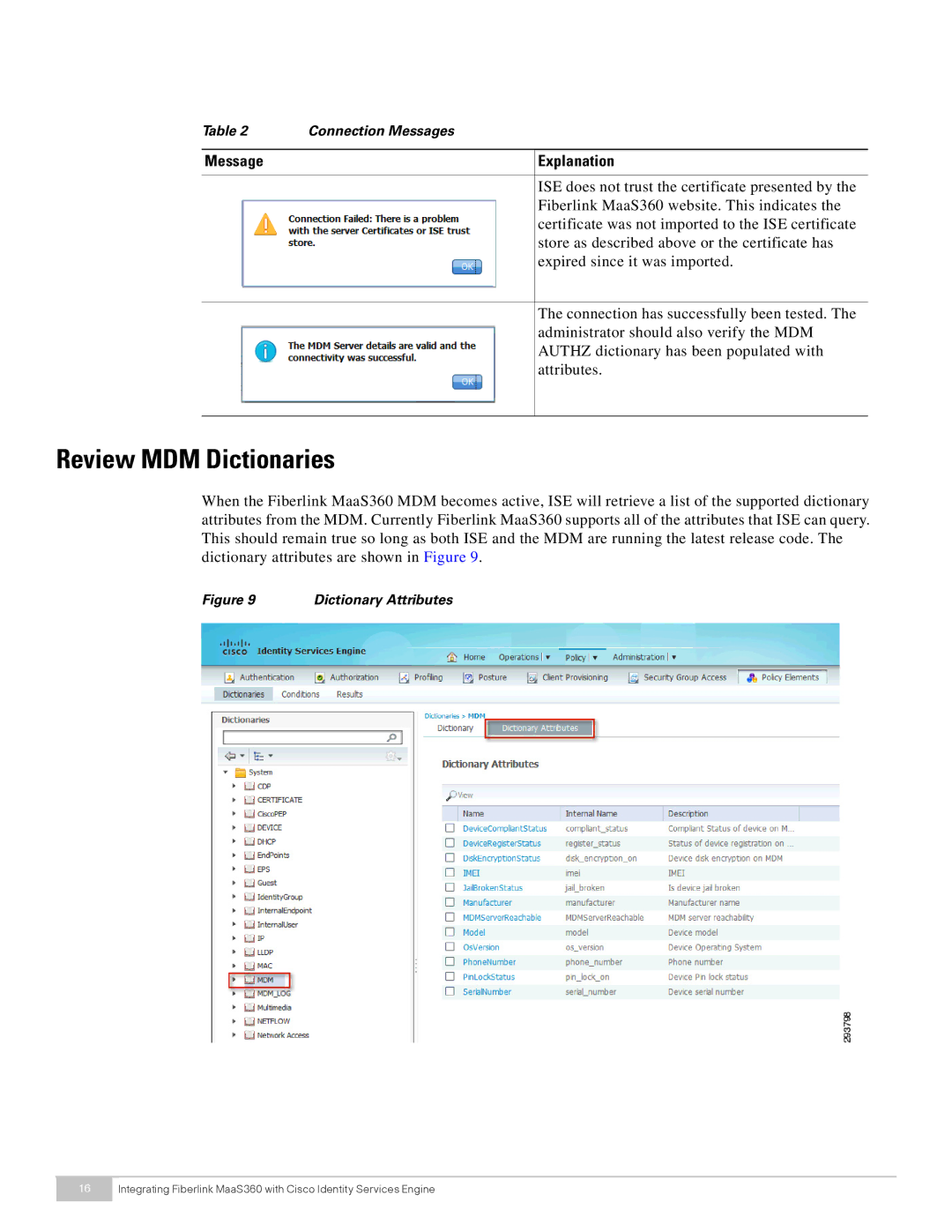 Cisco Systems MaaS360 manual Review MDM Dictionaries 