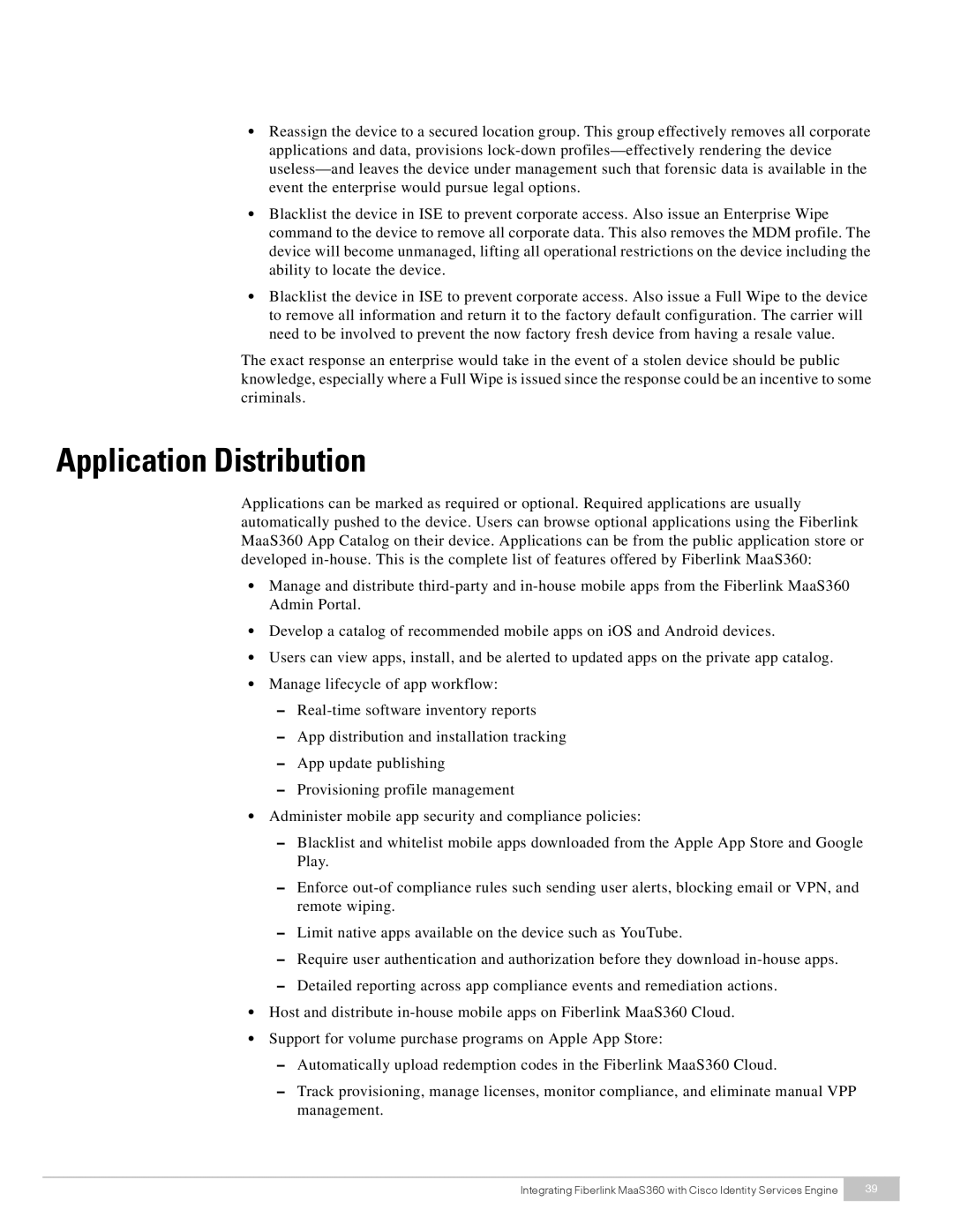 Cisco Systems MaaS360 manual Application Distribution 