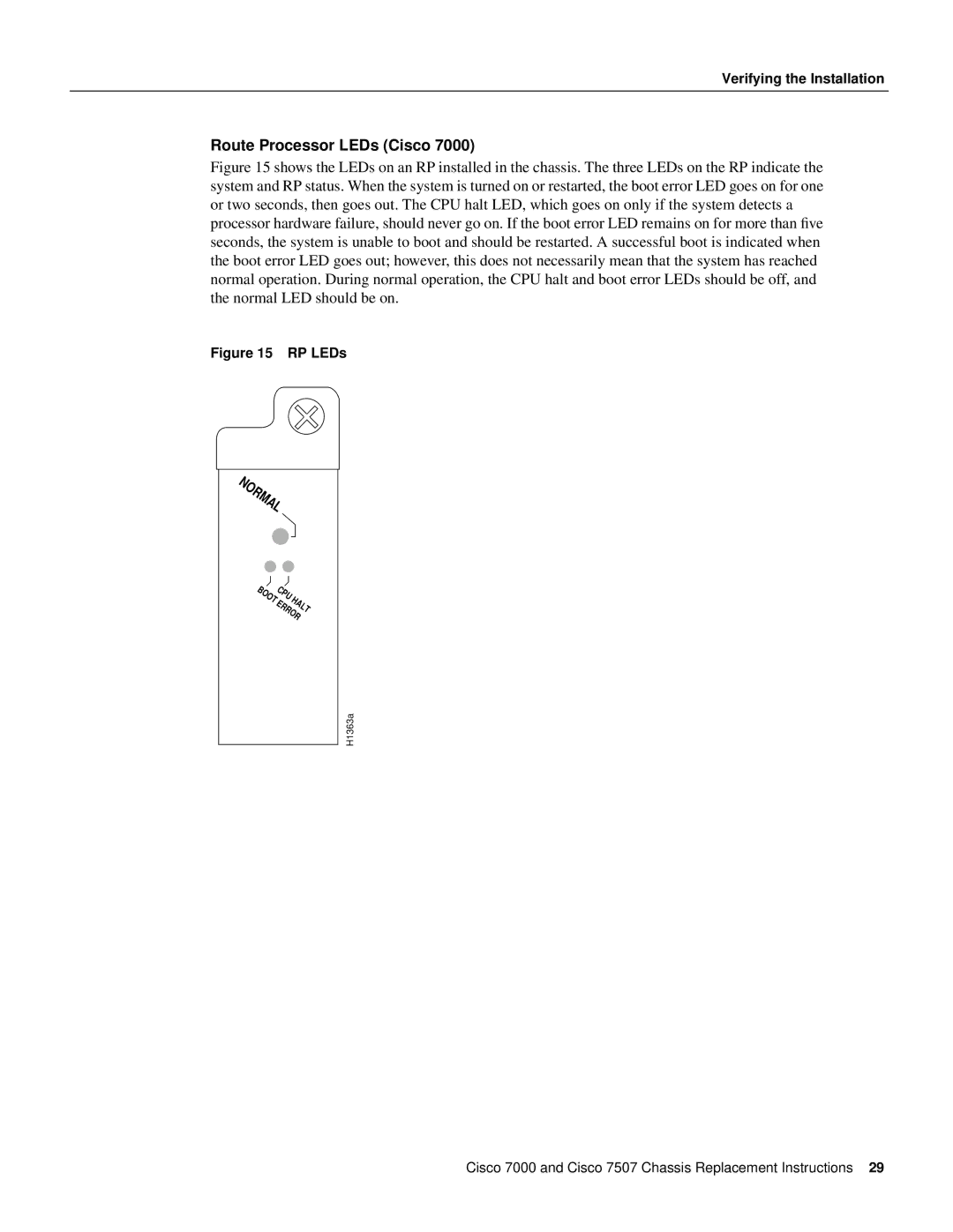 Cisco Systems MAS-7K, MAS-7507, CHAS-7507, CHAS-7K manual Normal 