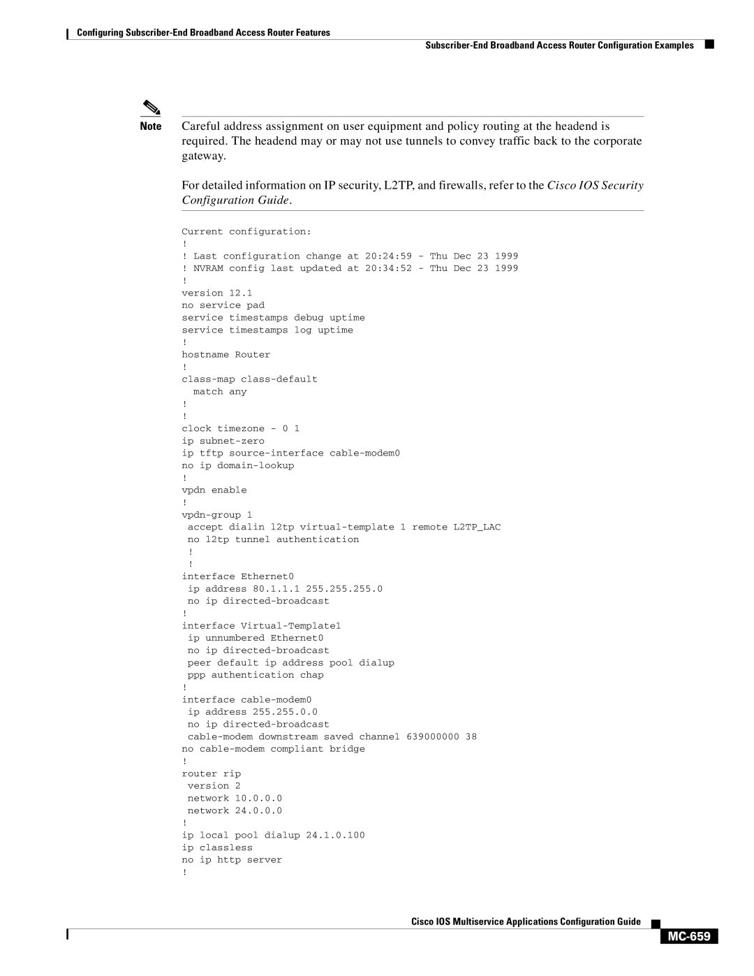 Cisco Systems MC-607 manual MC-659 