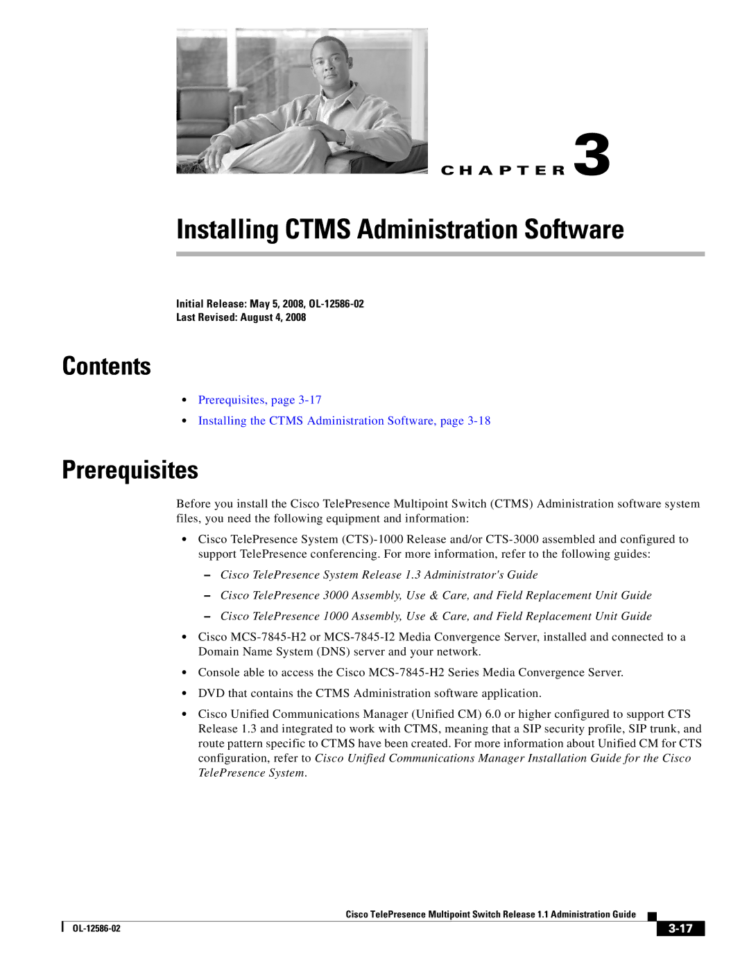 Cisco Systems MCS 7800 Series manual Installing Ctms Administration Software 