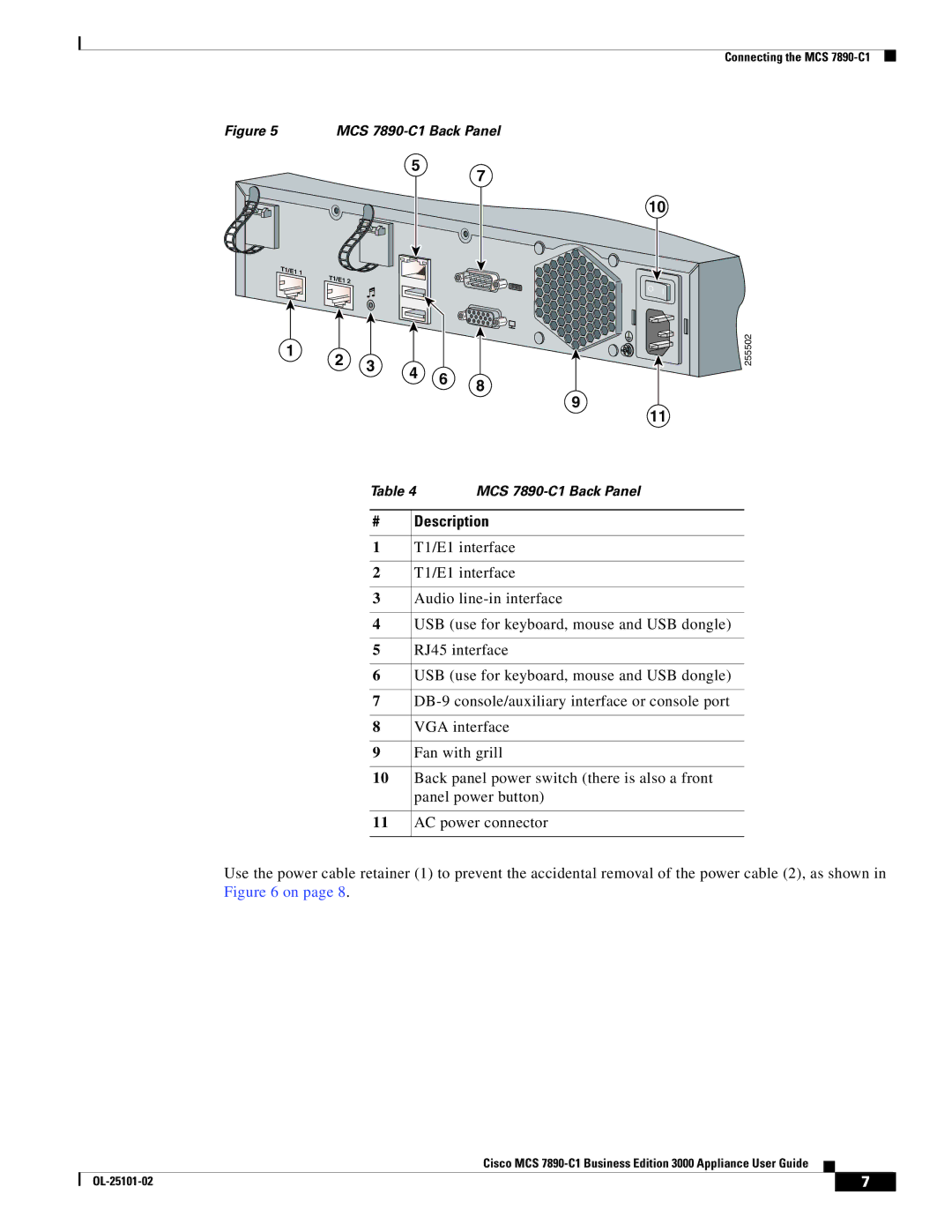 Cisco Systems MCS7890C1BE8K9 manual Description 