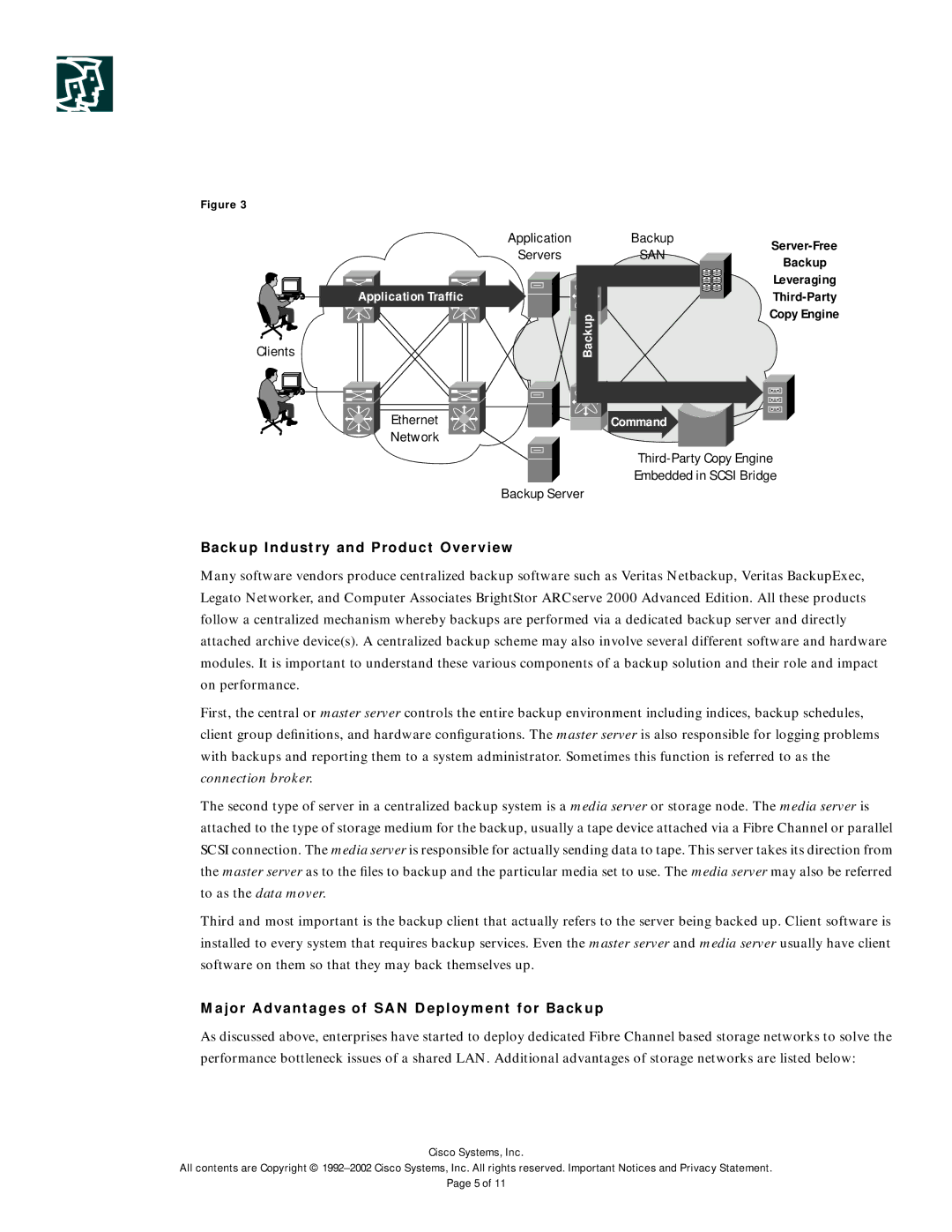 Cisco Systems MDS 9000 manual Ethernet, Network, Backup Industry and Product Overview 