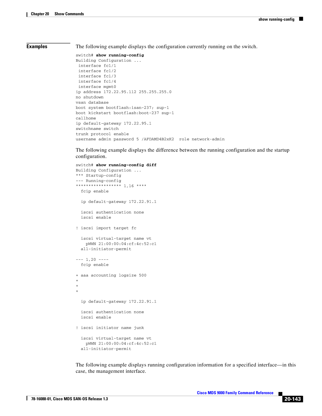 Cisco Systems MDS 9000 manual 20-143 