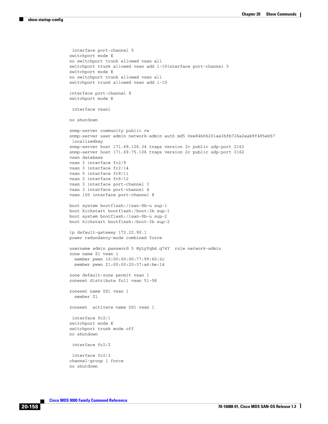 Cisco Systems MDS 9000 manual 20-158 