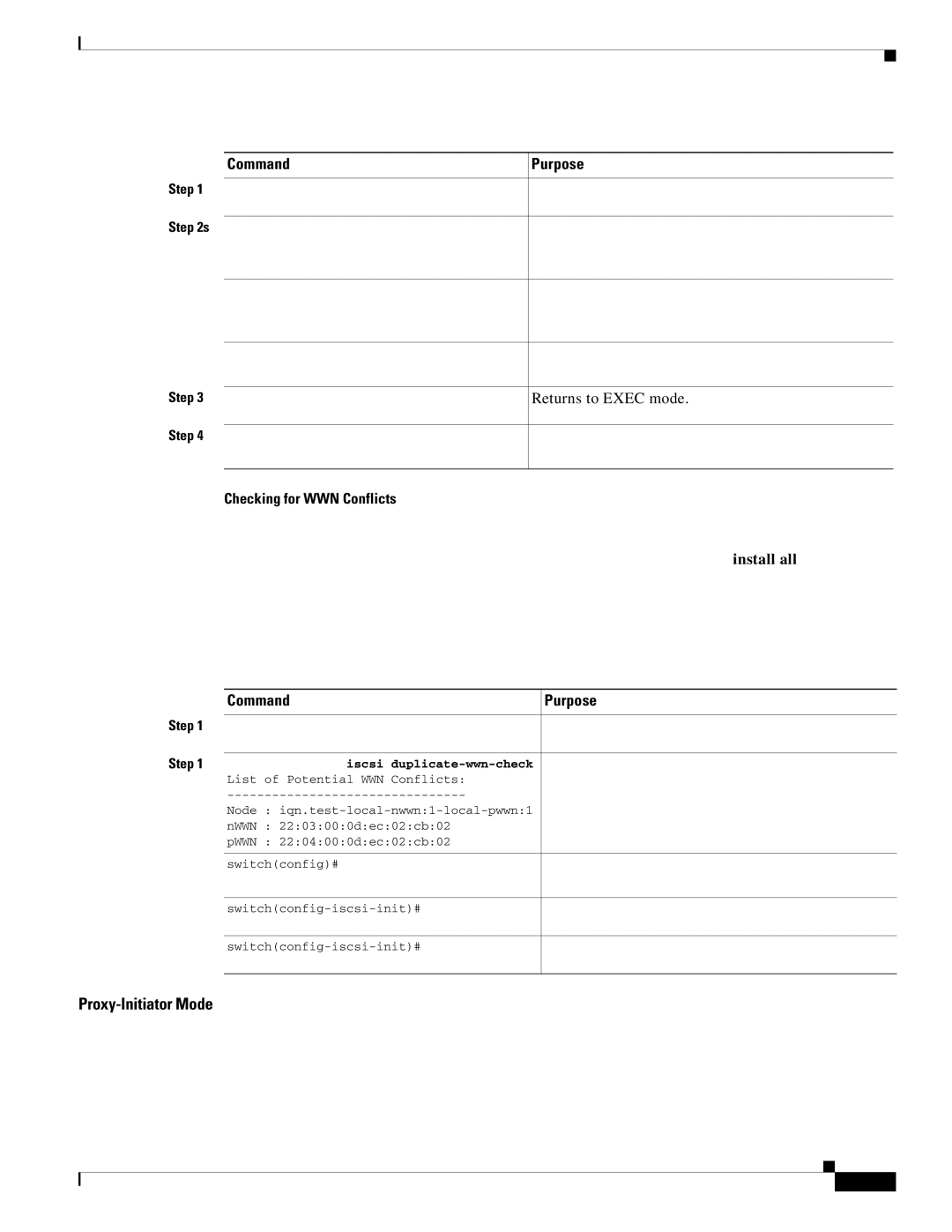 Cisco Systems MDS 9000 setup guide Proxy-Initiator Mode 