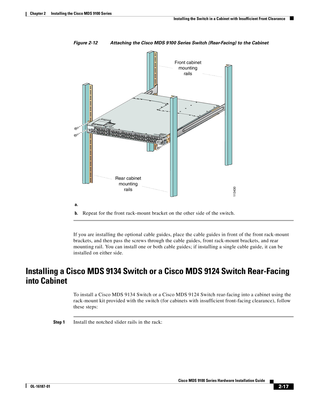 Cisco Systems MDS 9100 Series manual 113430 