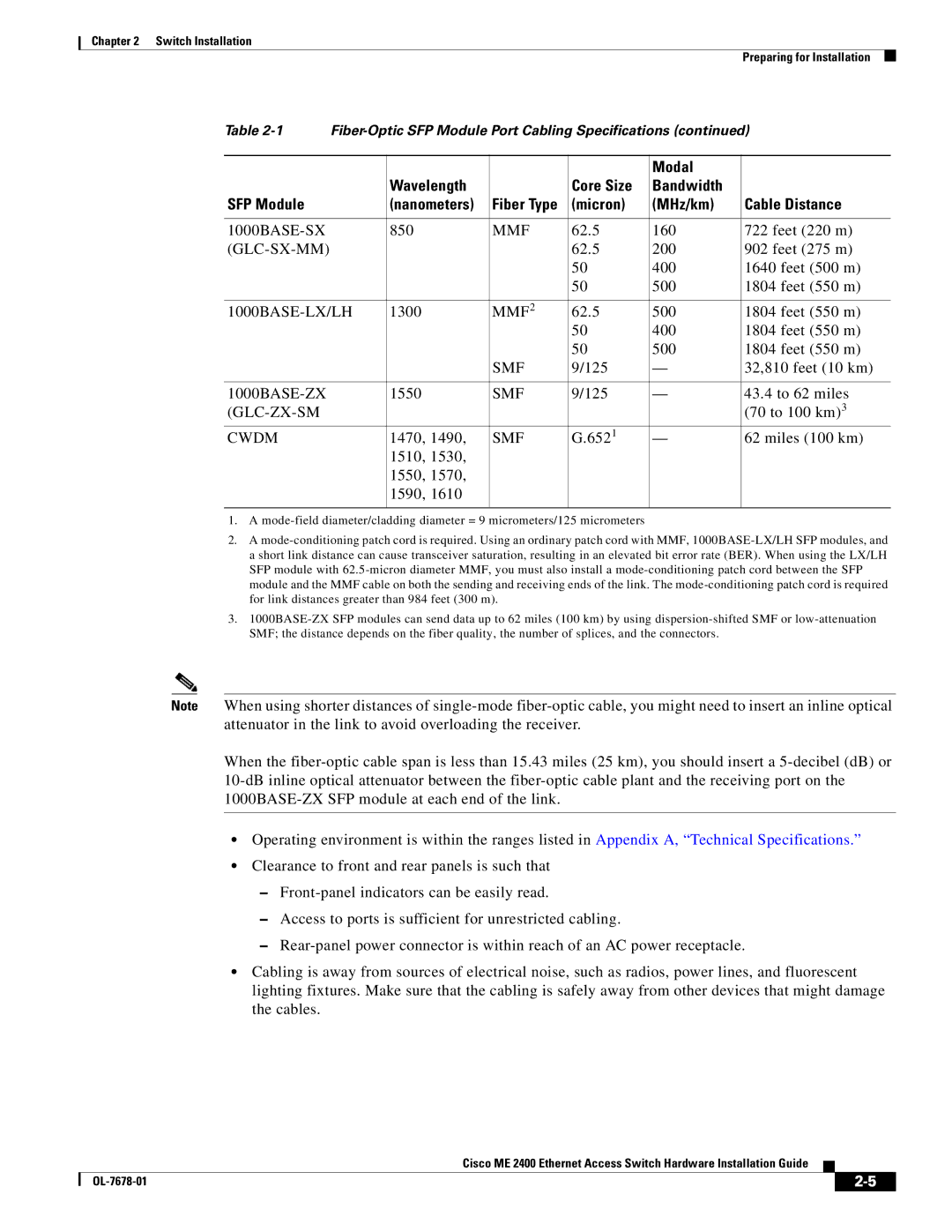 Cisco Systems ME 2400 manual Glc-Sx-Mm 