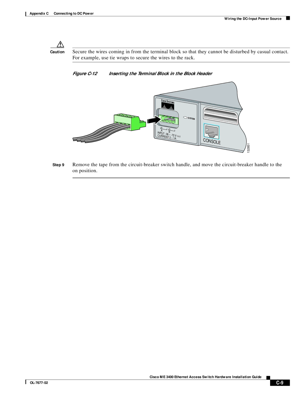 Cisco Systems ME 3400 appendix Console 