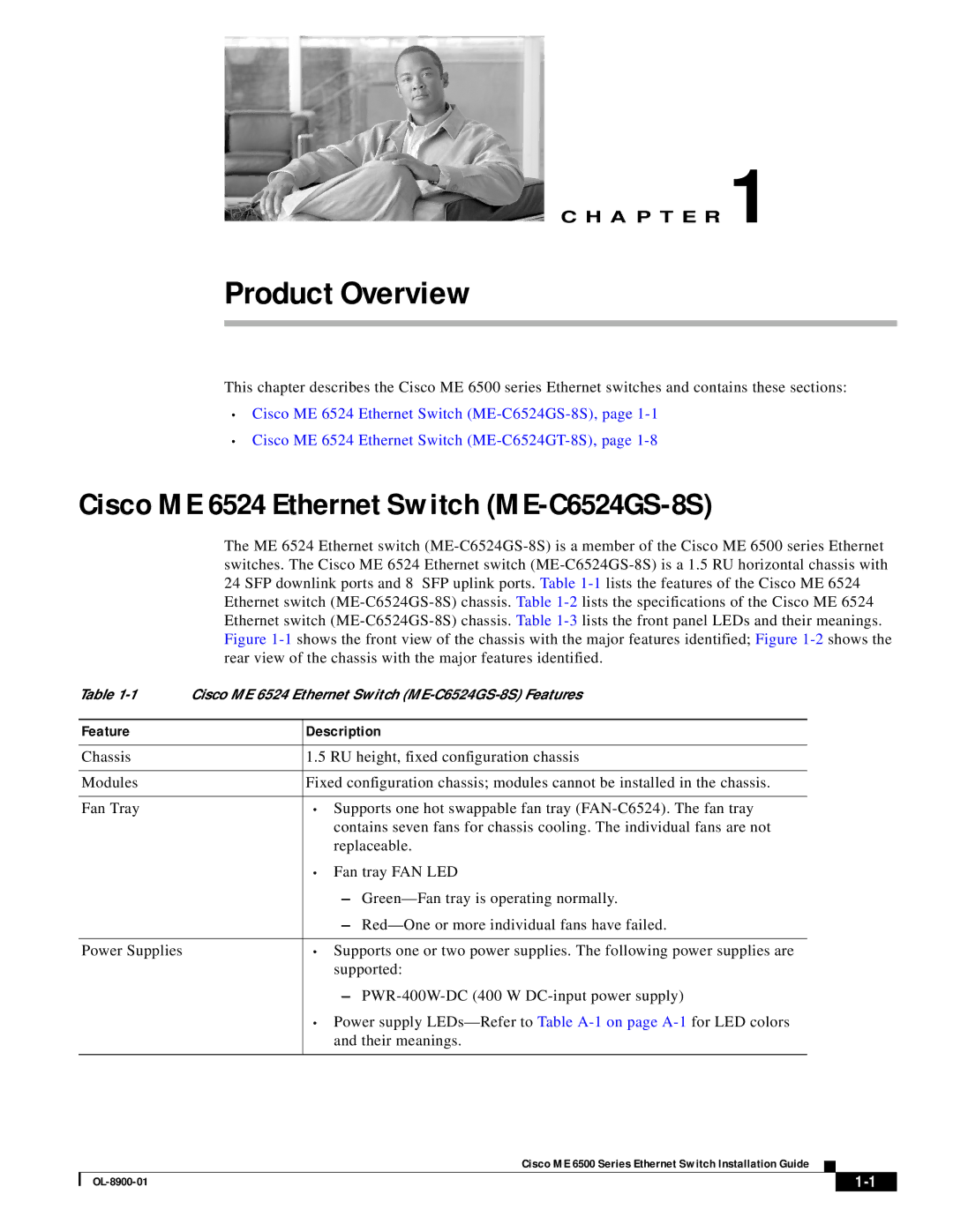 Cisco Systems ME 6500 specifications Product Overview, Feature Description 