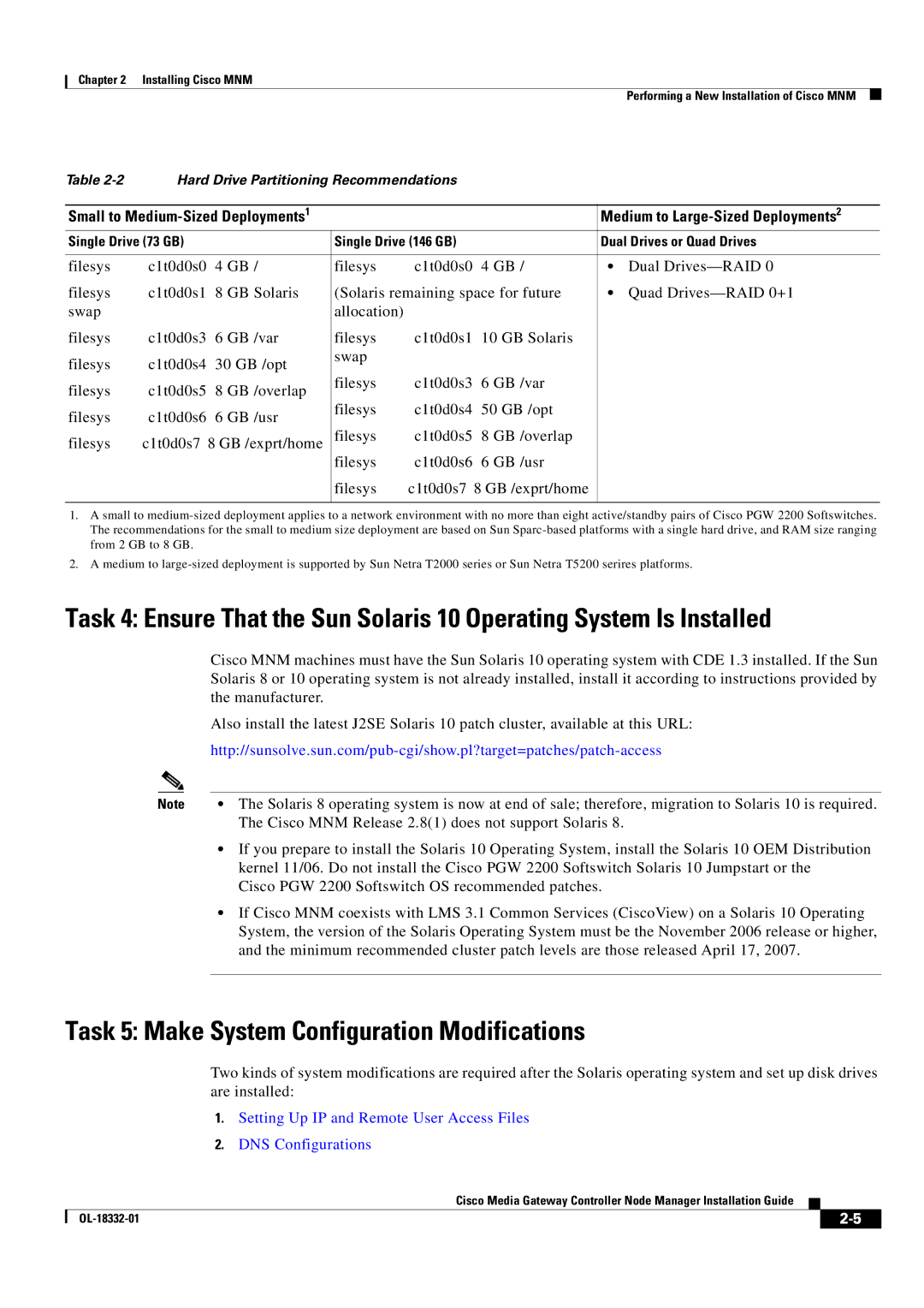 Cisco Systems Media Gateway Controller Node Manager manual Task 5 Make System Configuration Modifications, Manufacturer 