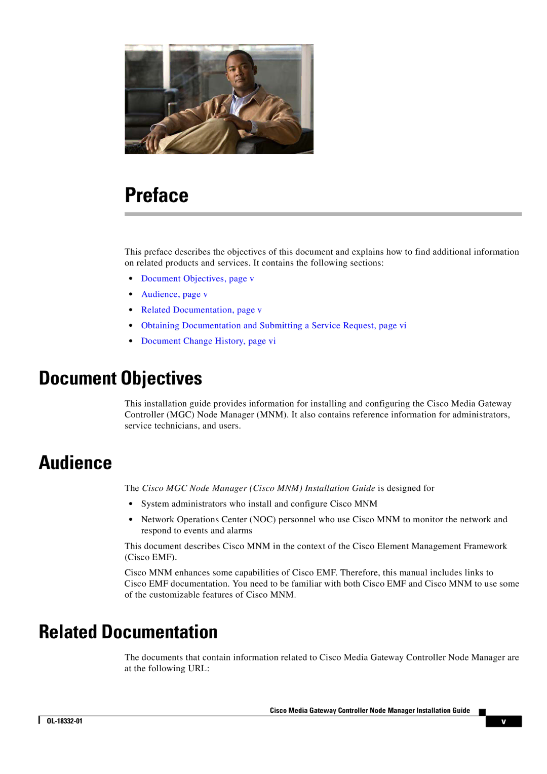 Cisco Systems Media Gateway Controller Node Manager manual Document Objectives, Audience, Related Documentation 