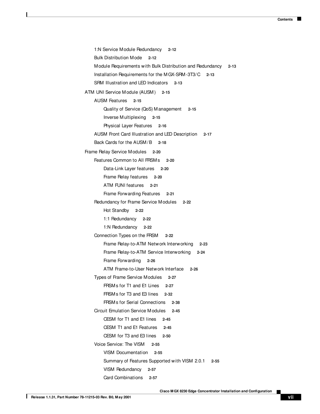 Cisco Systems MGX 8230 manual Module Requirements with Bulk Distribution and Redundancy 