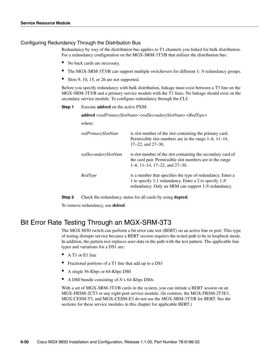 Cisco Systems MGX-FRSM-2T3E3, MGX-FRSM-2CT3, MGX-FRSM-HS2 manual Bit Error Rate Testing Through an MGX-SRM-3T3, 11-14, 17-22 