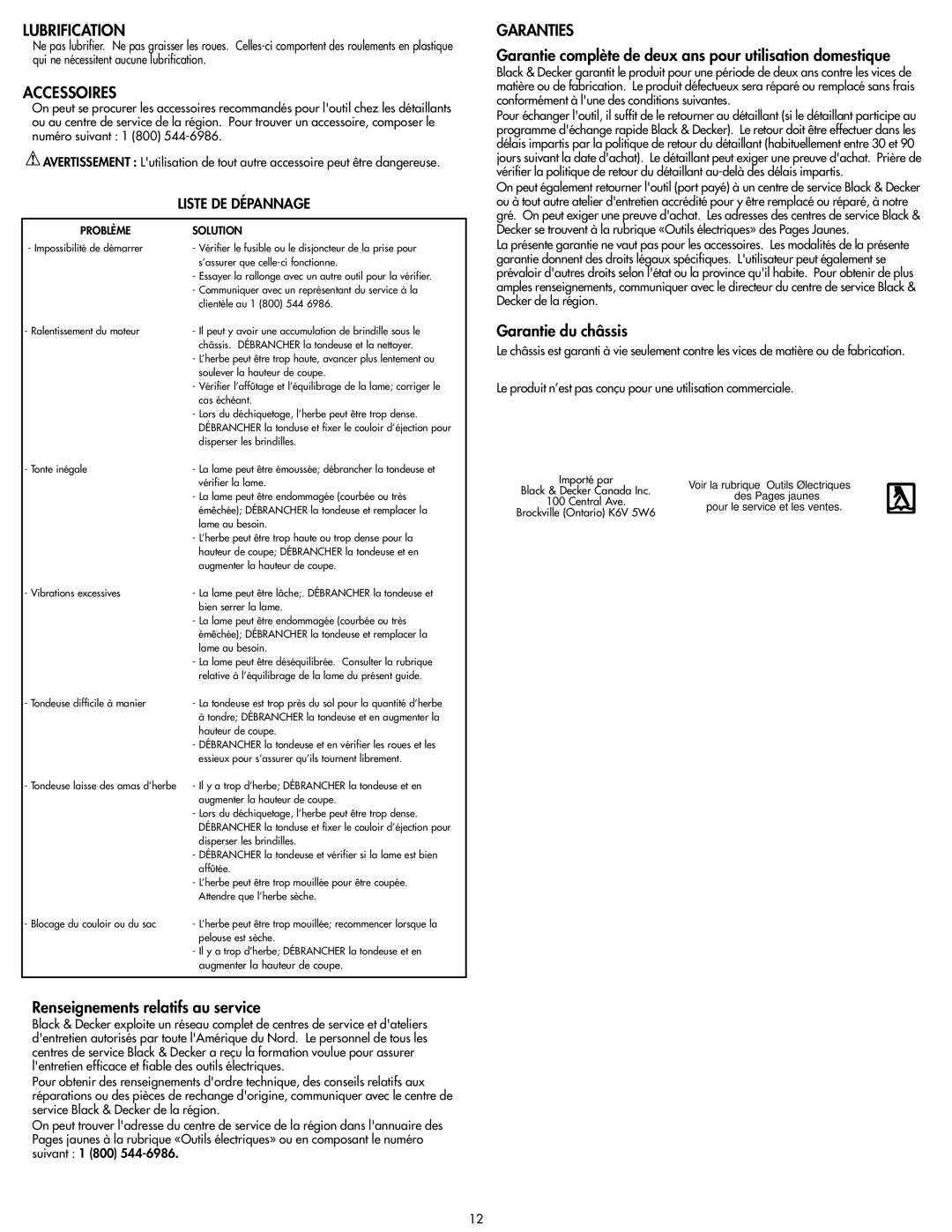 Cisco Systems MM275 instruction manual Lubrification, Accessoires, Garanties 