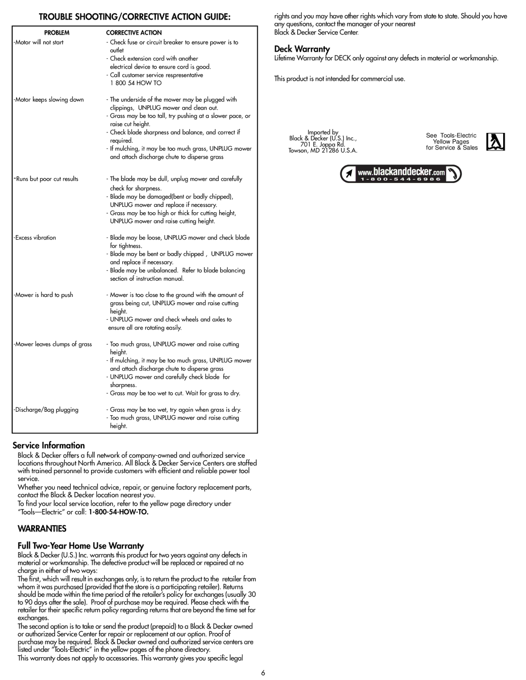 Cisco Systems MM275 Trouble SHOOTING/CORRECTIVE Action Guide, Service Information, Warranties, Deck Warranty 