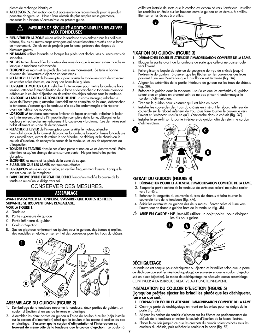 Cisco Systems MM275 Conserver CES Mesures, Assemblage, Fixation DU Guidon Figure, Retrait DU Guidon Figure, Déchiquetage 