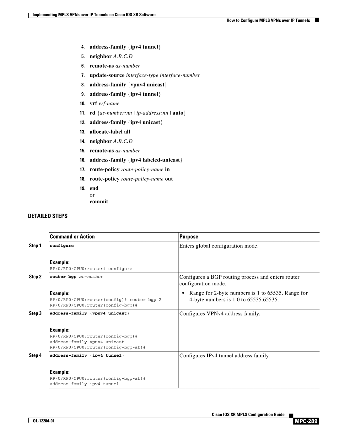 Cisco Systems MPC-273 manual MPC-289 