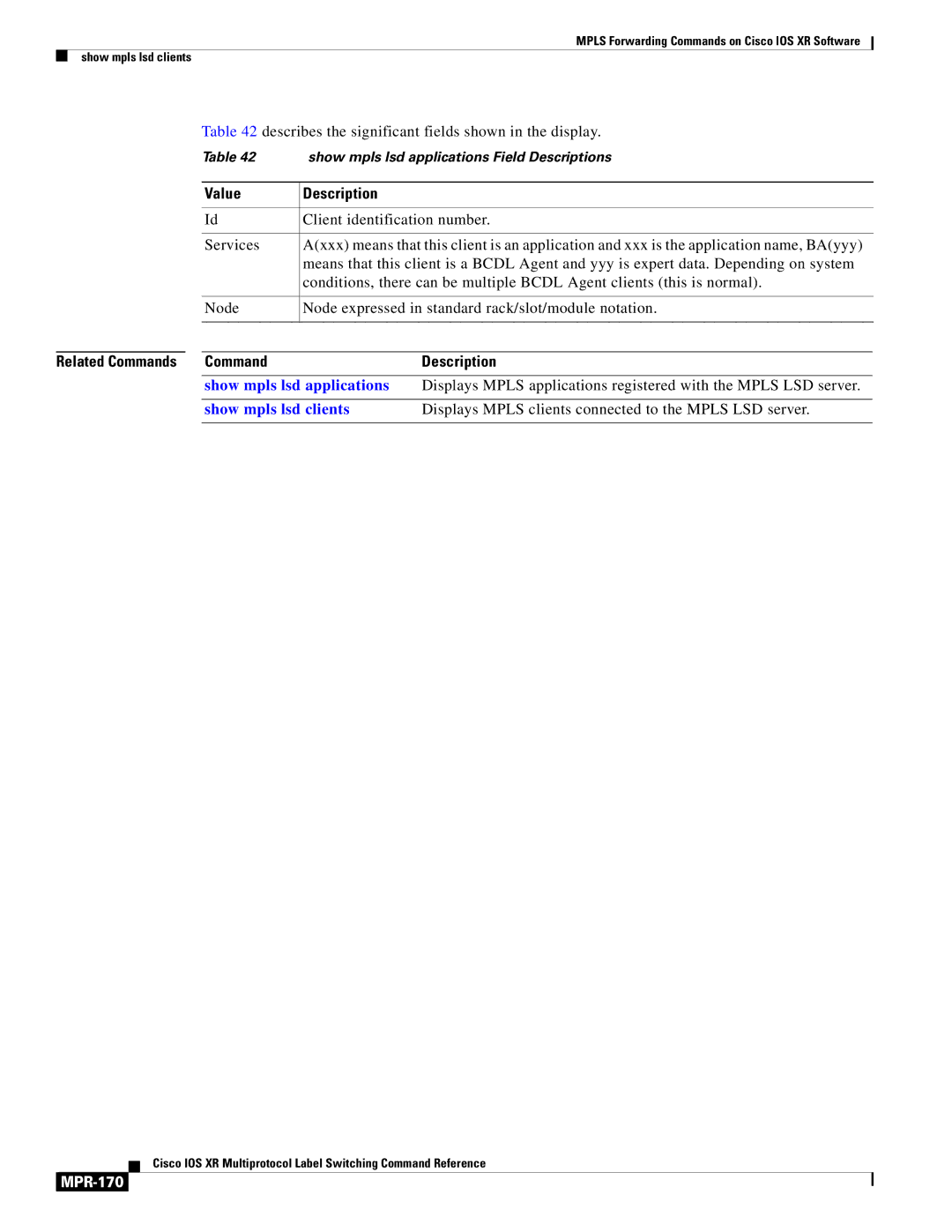 Cisco Systems MPR-151 manual MPR-170 