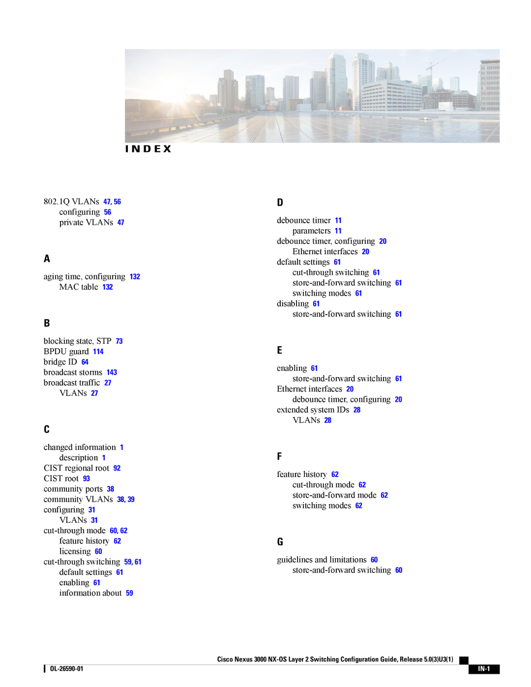 Cisco Systems N3KC3064TFAL3, N3KC3048TP1GE manual D E 