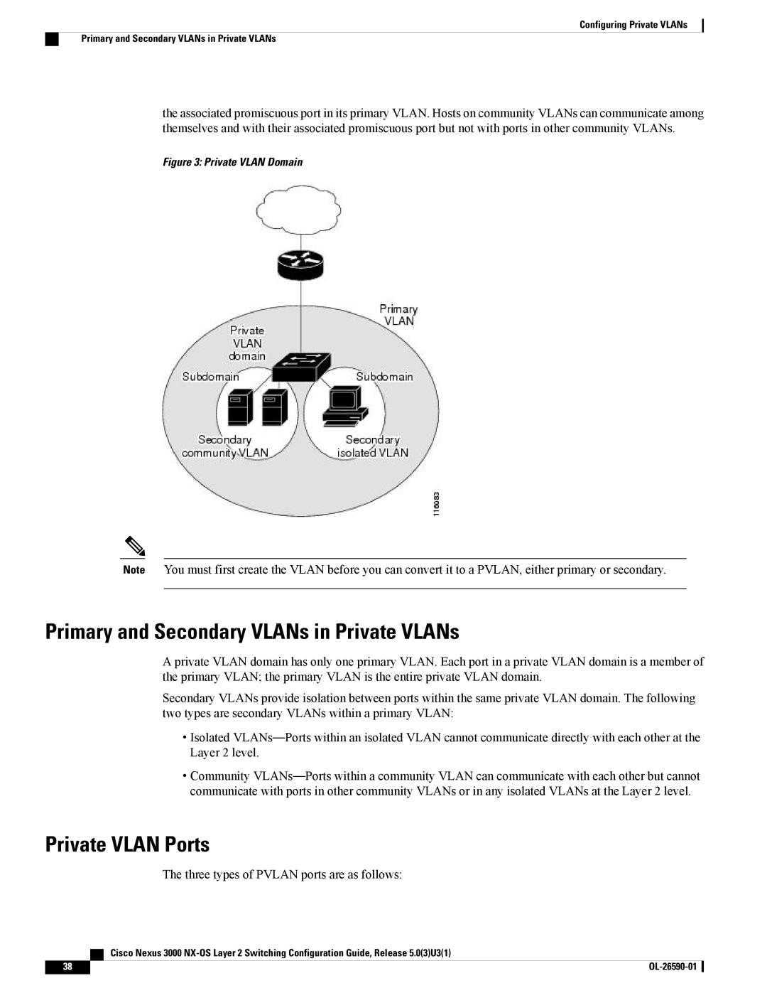 Cisco Systems N3KC3048TP1GE, N3KC3064TFAL3 manual Primary and Secondary VLANs in Private VLANs, Private Vlan Ports 