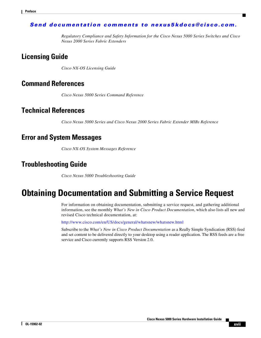 Cisco Systems N5KC5548UPFA, N55M4Q Licensing Guide, Command References, Technical References, Error and System Messages 