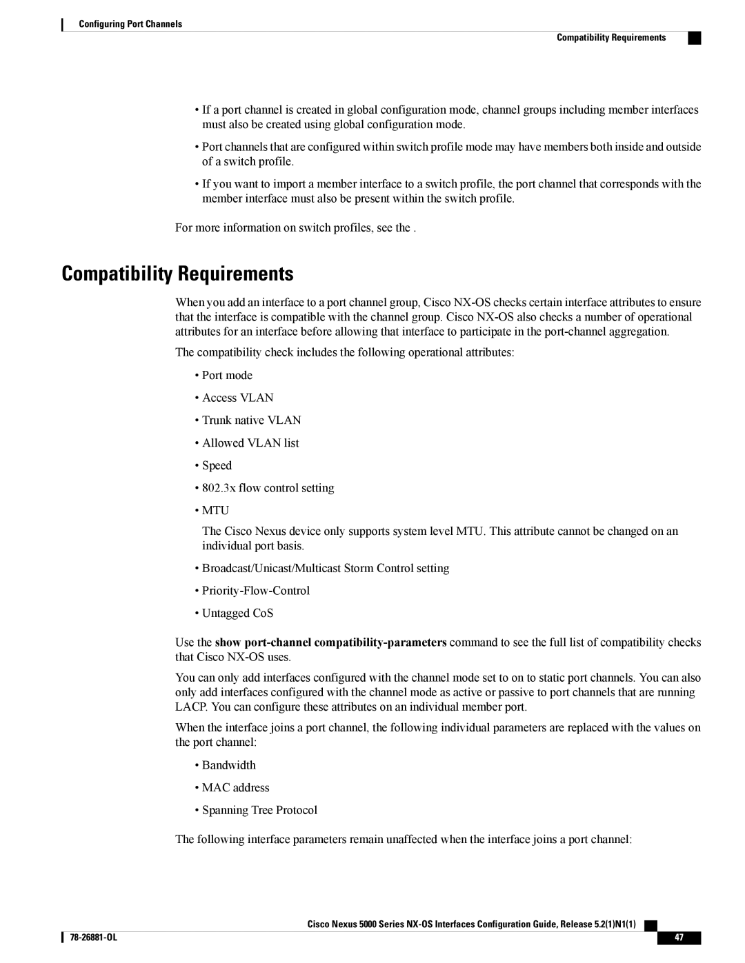 Cisco Systems N5KC5596TFA manual Compatibility Requirements, Mtu 