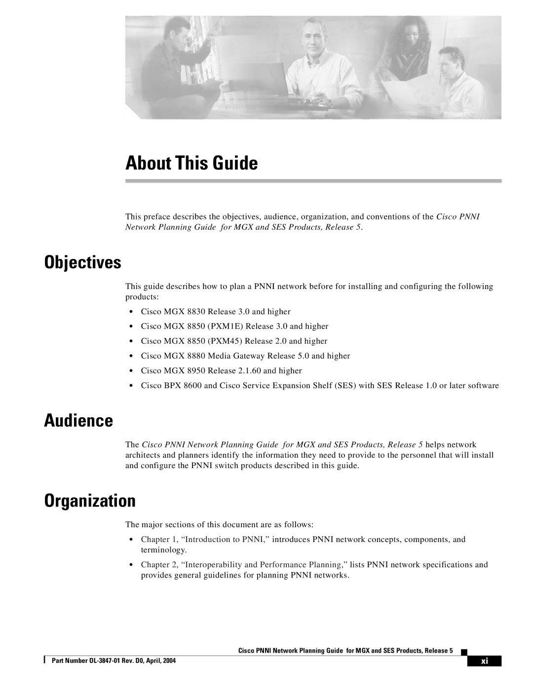 Cisco Systems Network Router manual Objectives, Audience, Organization 