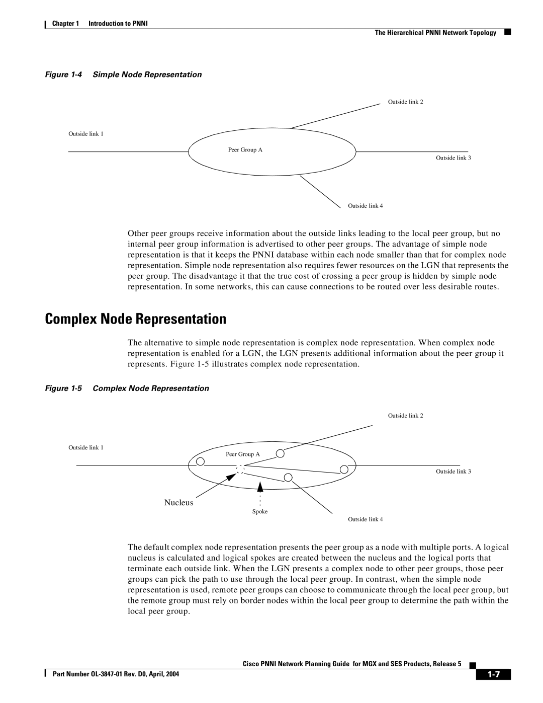 Cisco Systems Network Router manual Complex Node Representation, Simple Node Representation 