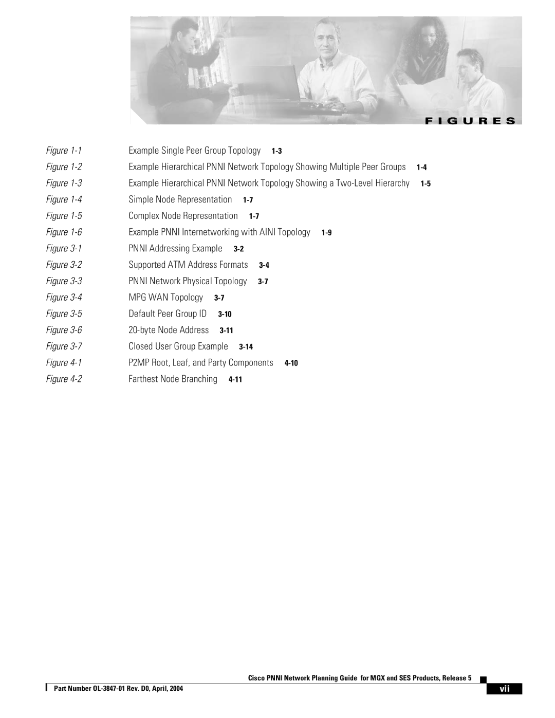 Cisco Systems Network Router manual G U R E S, Vii 