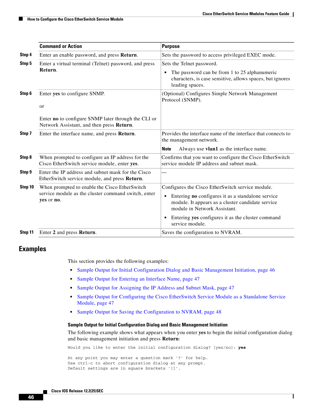 Cisco Systems NME-16ES-1G manual Return 