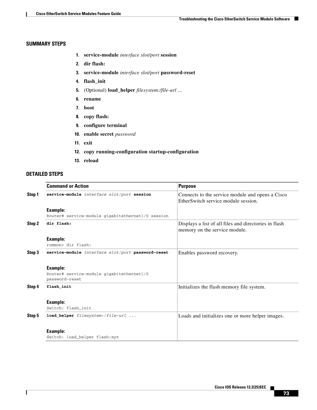 Cisco Systems NME-16ES-1G manual Optional loadhelper filesystem/file-url 