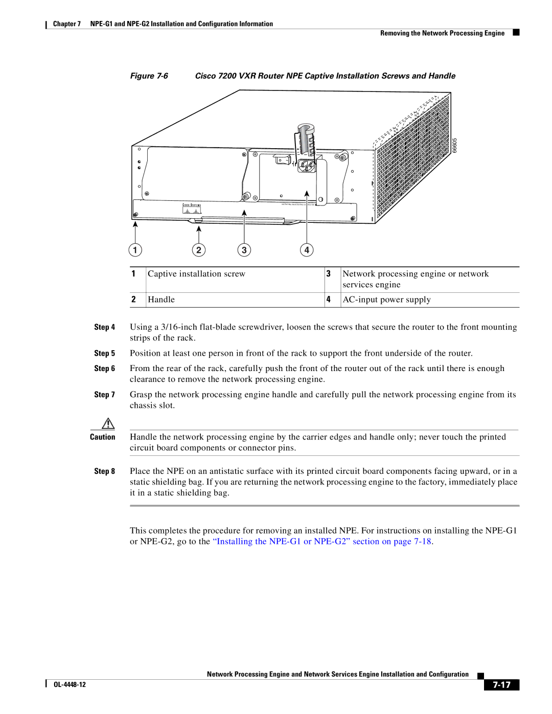 Cisco Systems NPE-175, NPE-225 manual 66605 