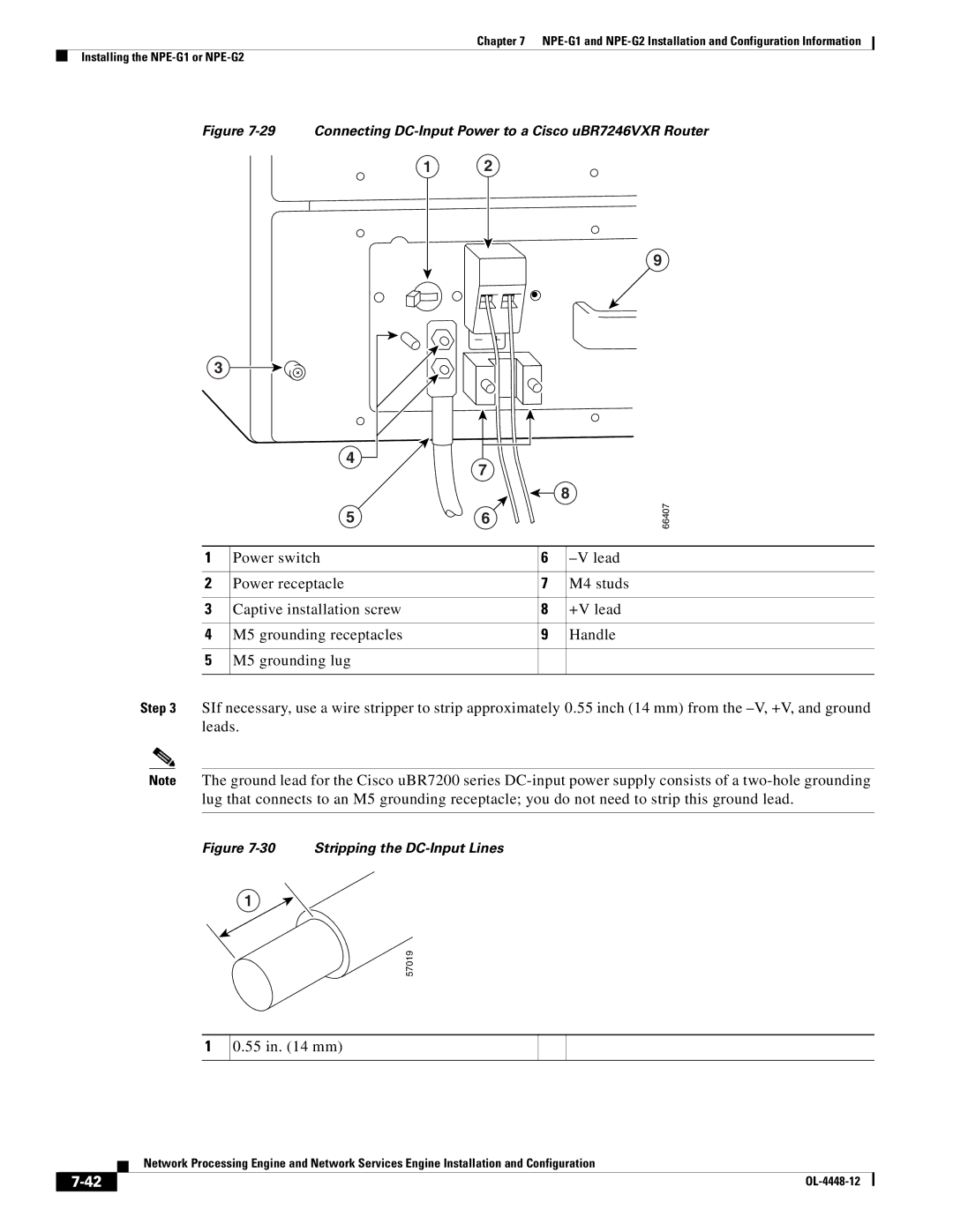 Cisco Systems NPE-225, NPE-175 manual Connecting DC-Input Power to a Cisco uBR7246VXR Router 