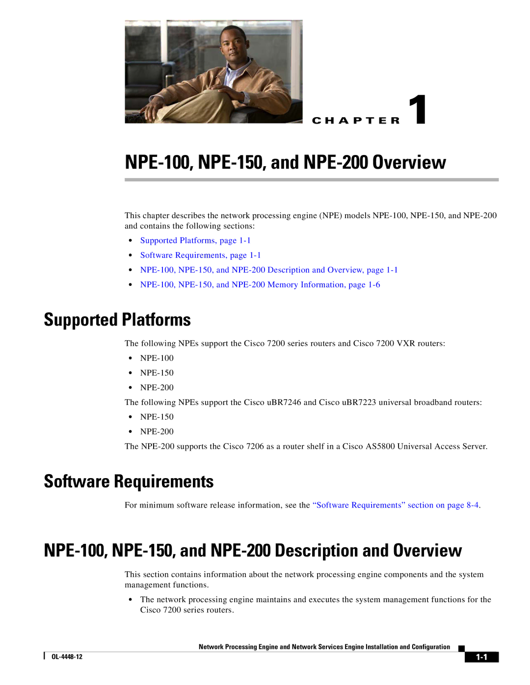 Cisco Systems NPE-175, NPE-225 manual Supported Platforms, Software Requirements 