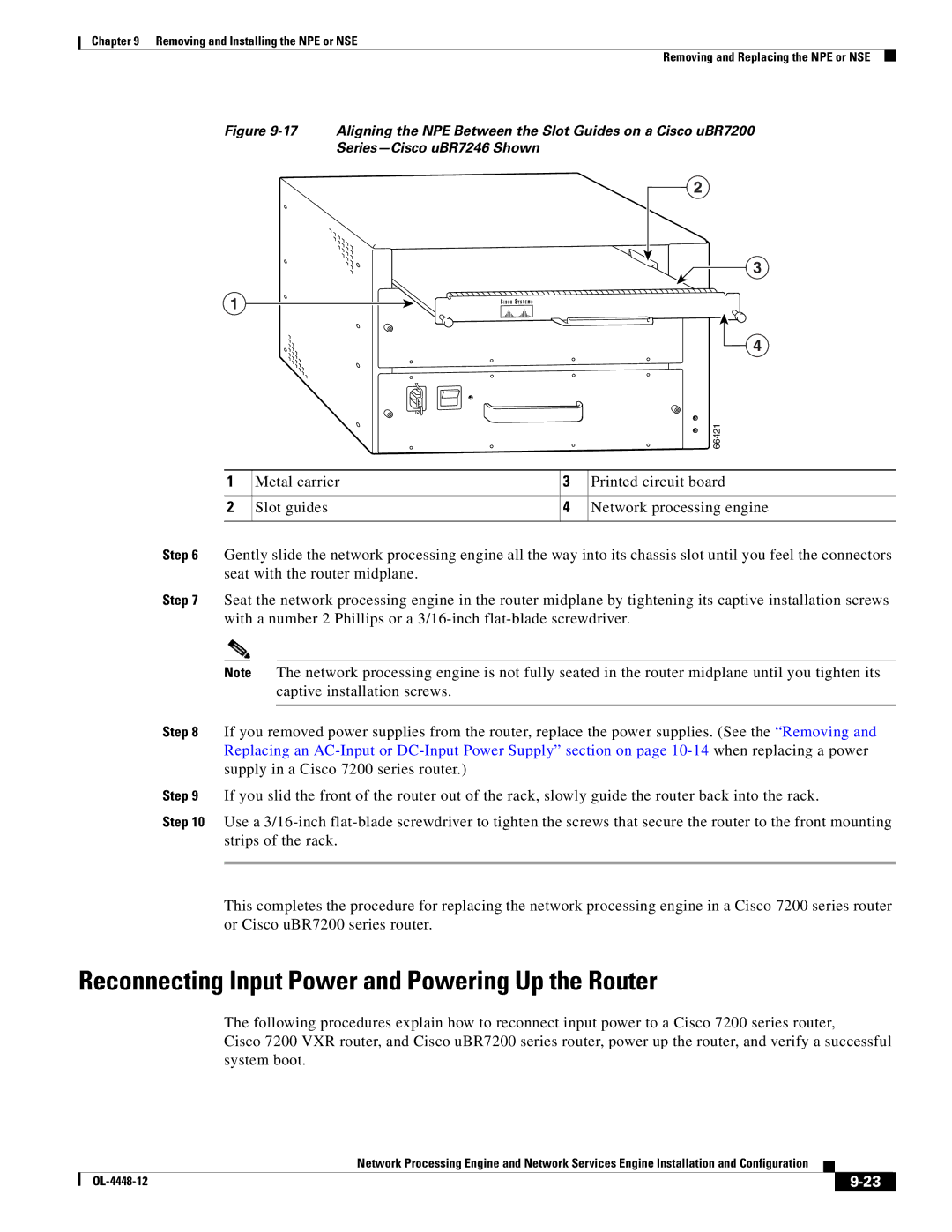 Cisco Systems NPE-175, NPE-225 manual 66421 