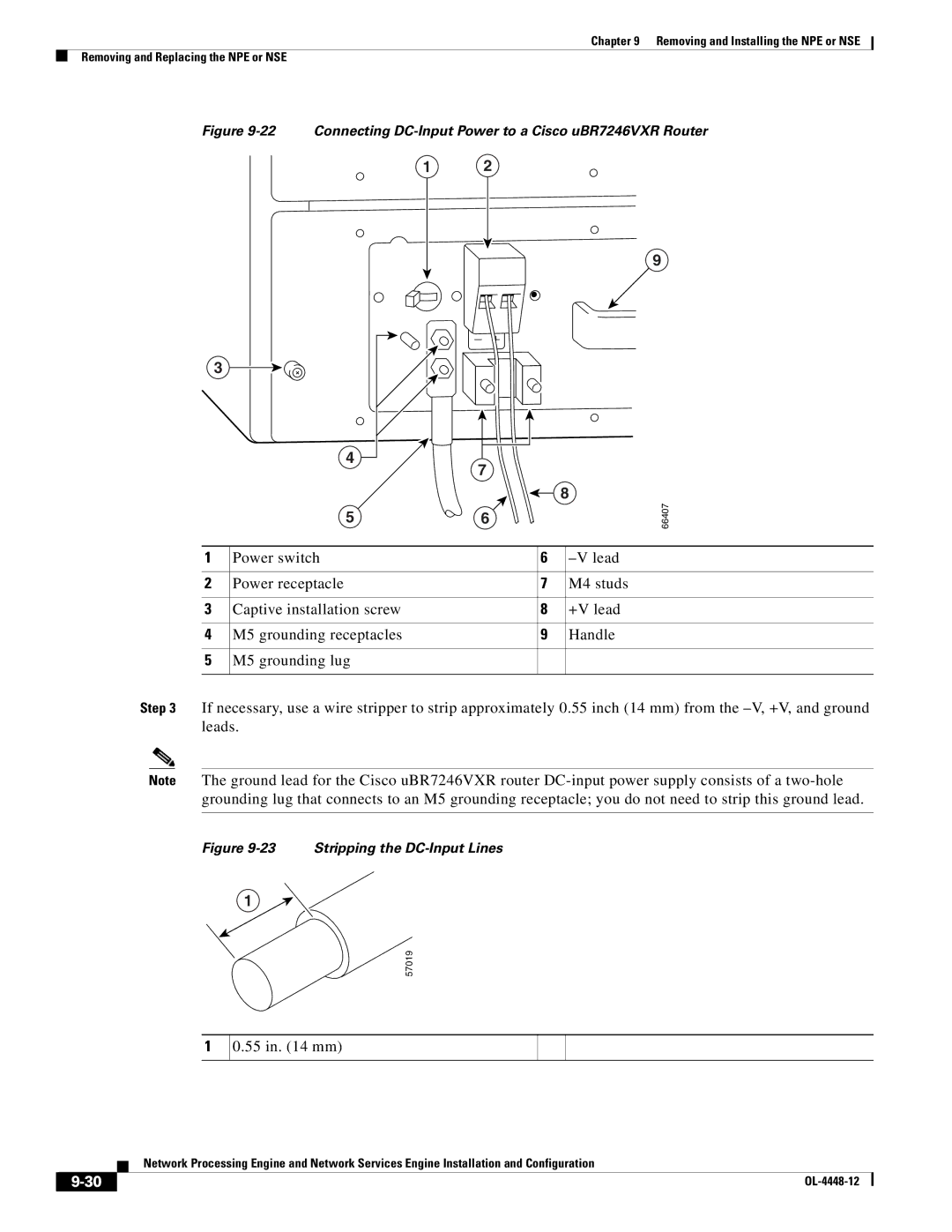 Cisco Systems NPE-225, NPE-175 manual Connecting DC-Input Power to a Cisco uBR7246VXR Router 