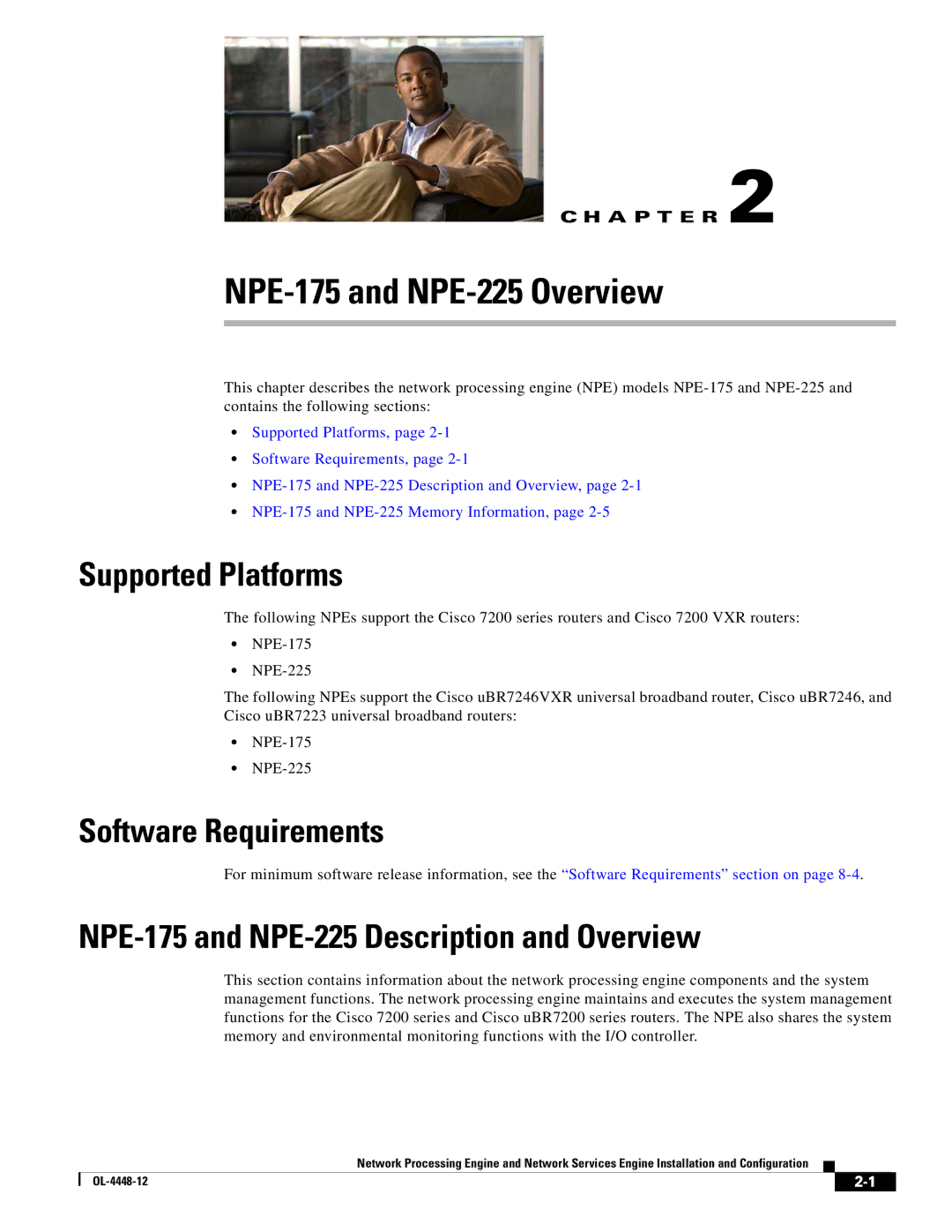 Cisco Systems manual NPE-175 and NPE-225 Overview, NPE-175 and NPE-225 Description and Overview 