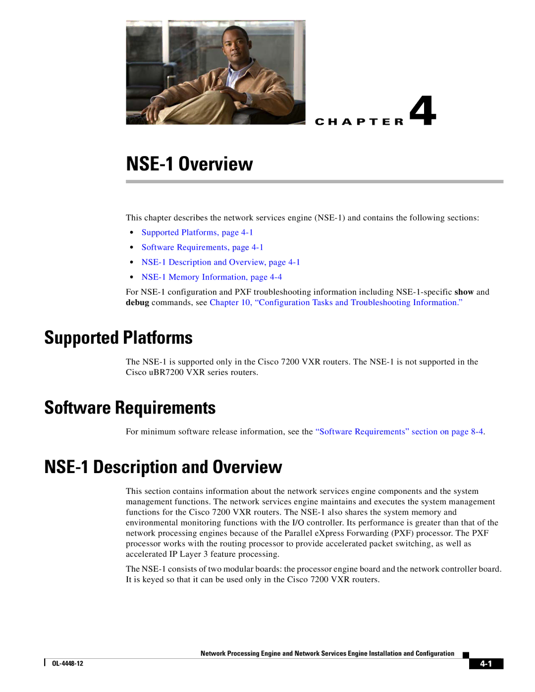 Cisco Systems NPE-175, NPE-225 manual NSE-1 Overview, NSE-1 Description and Overview 