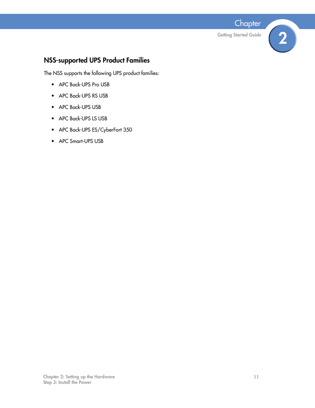 Cisco Systems NSS4000, NSS6000 manual NSS-supported UPS Product Families 