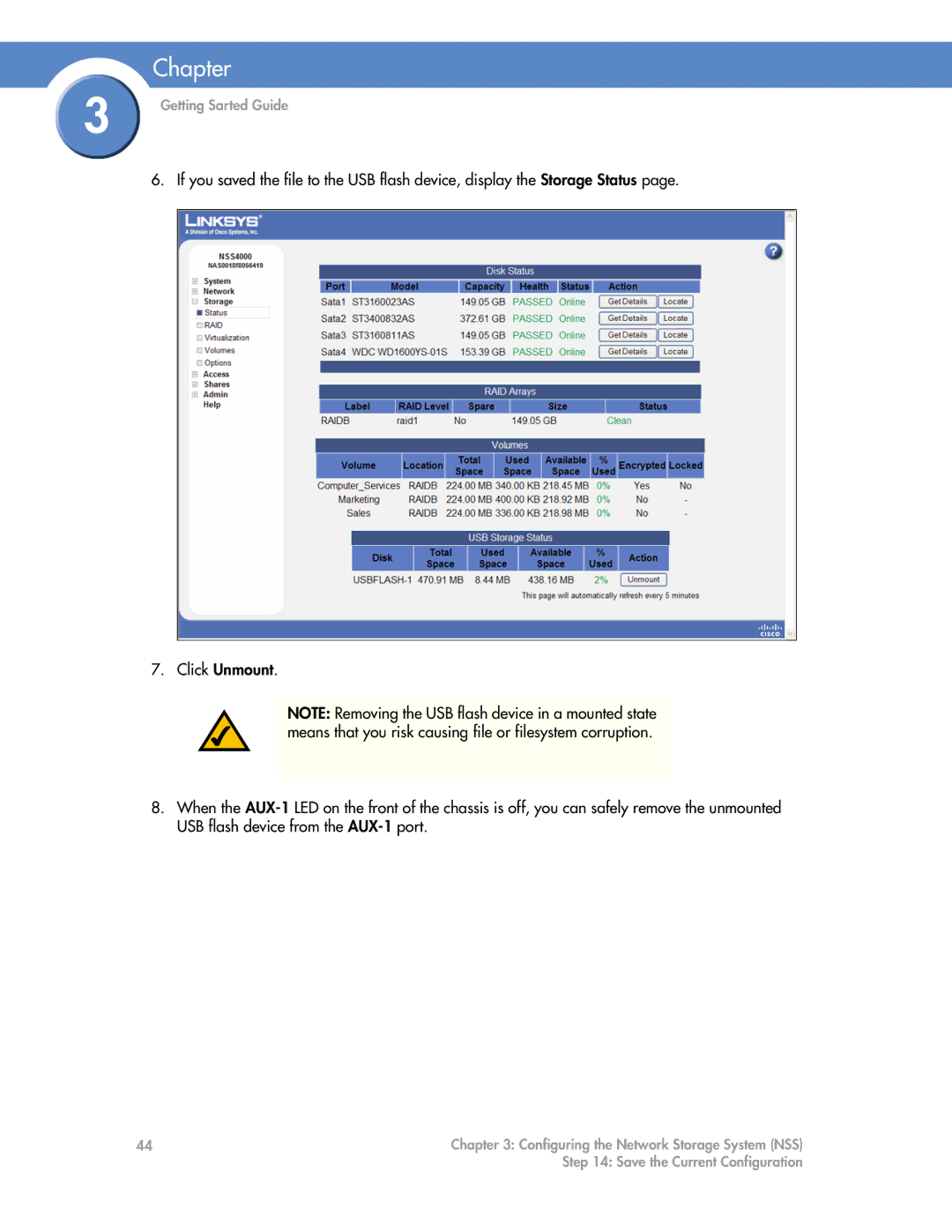 Cisco Systems NSS6000, NSS4000 manual Getting Sarted Guide 