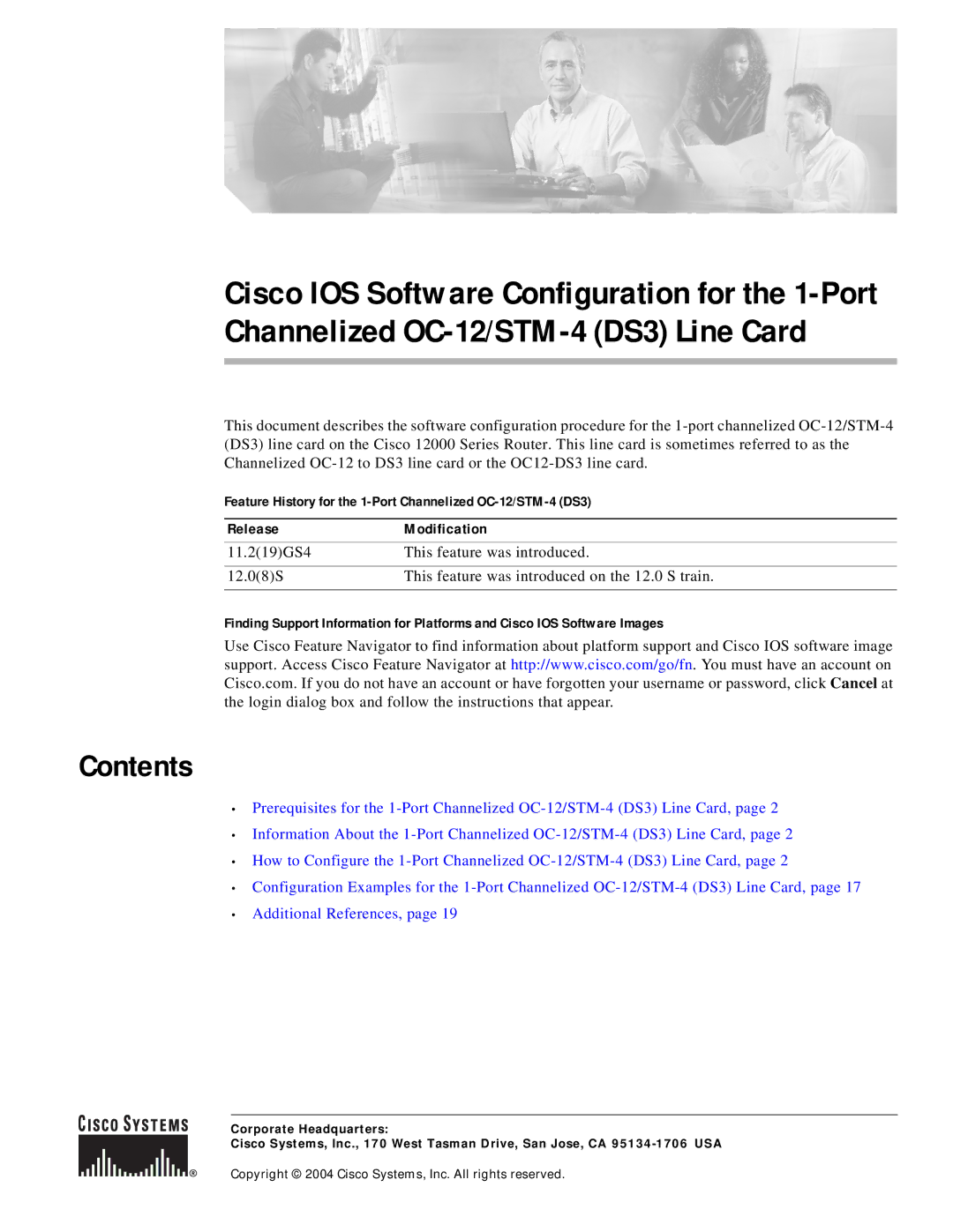Cisco Systems OC-12/STM-14 manual Contents 