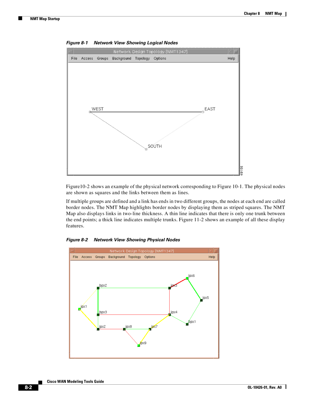 Cisco Systems OL-10426-01 manual Network View Showing Logical Nodes 