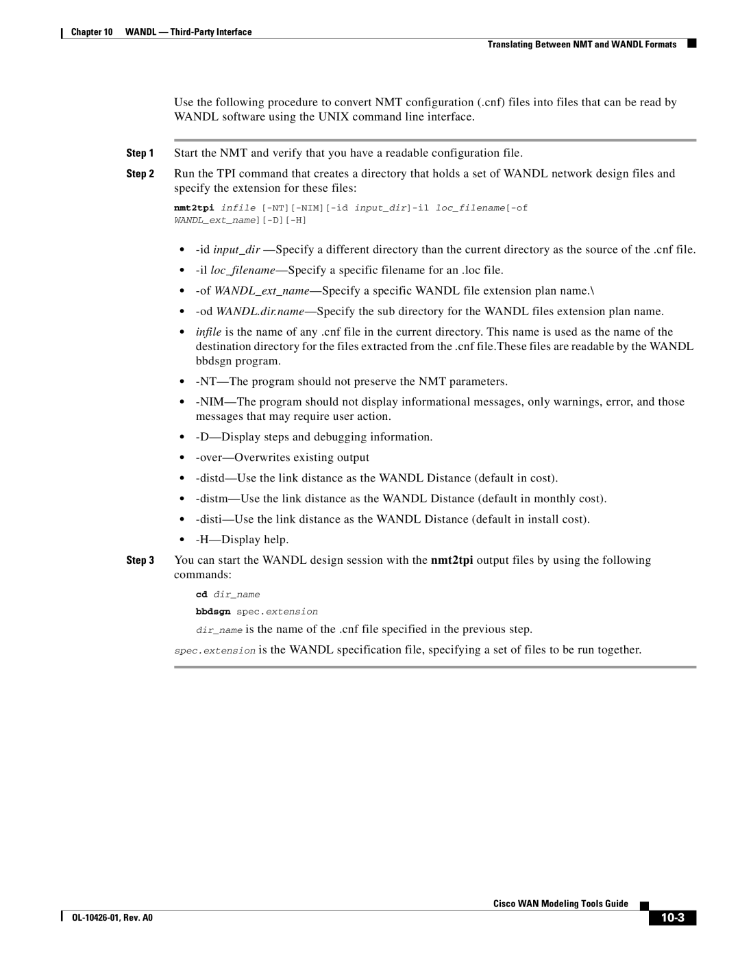 Cisco Systems OL-10426-01 manual 10-3 