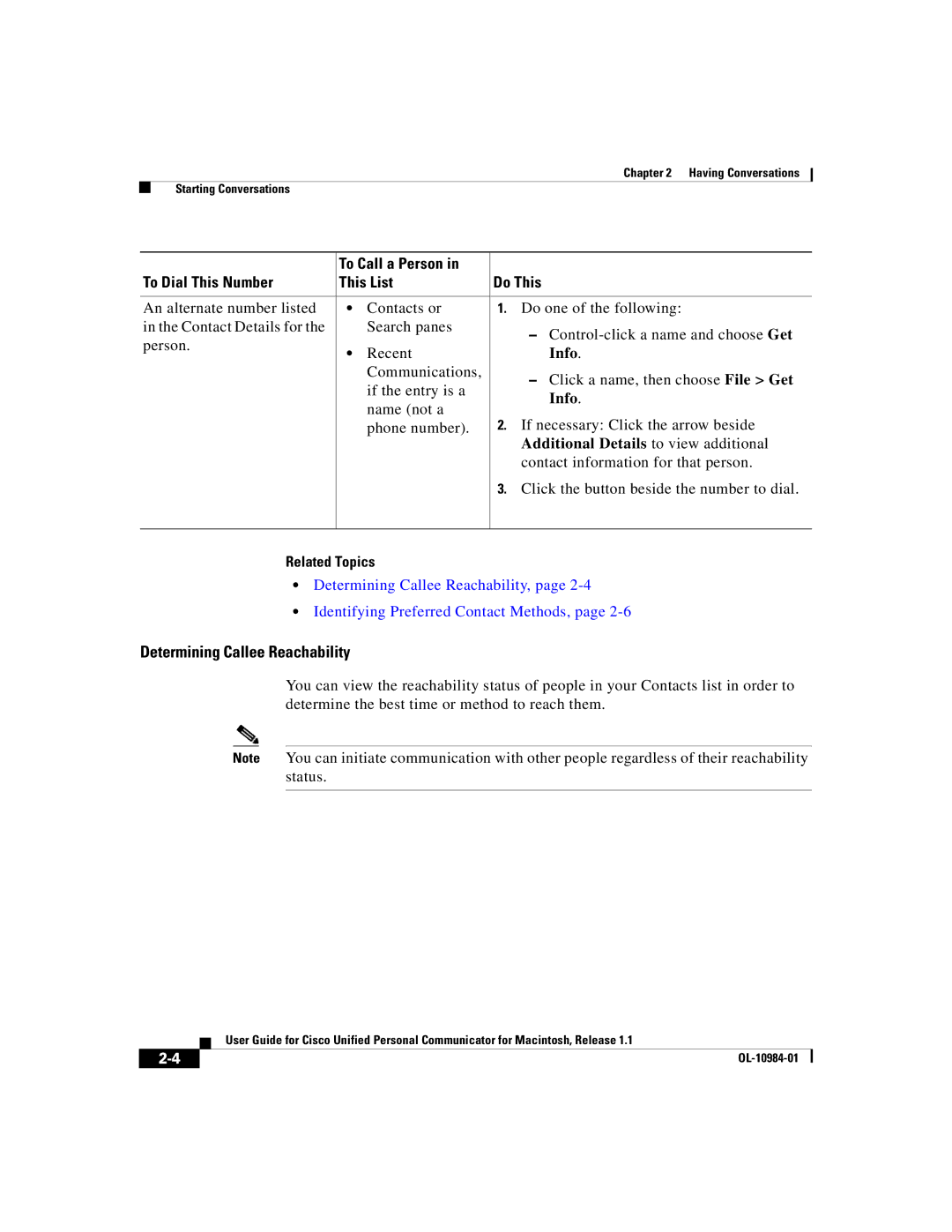 Cisco Systems OL-10984-01 manual Info, Additional Details to view additional 