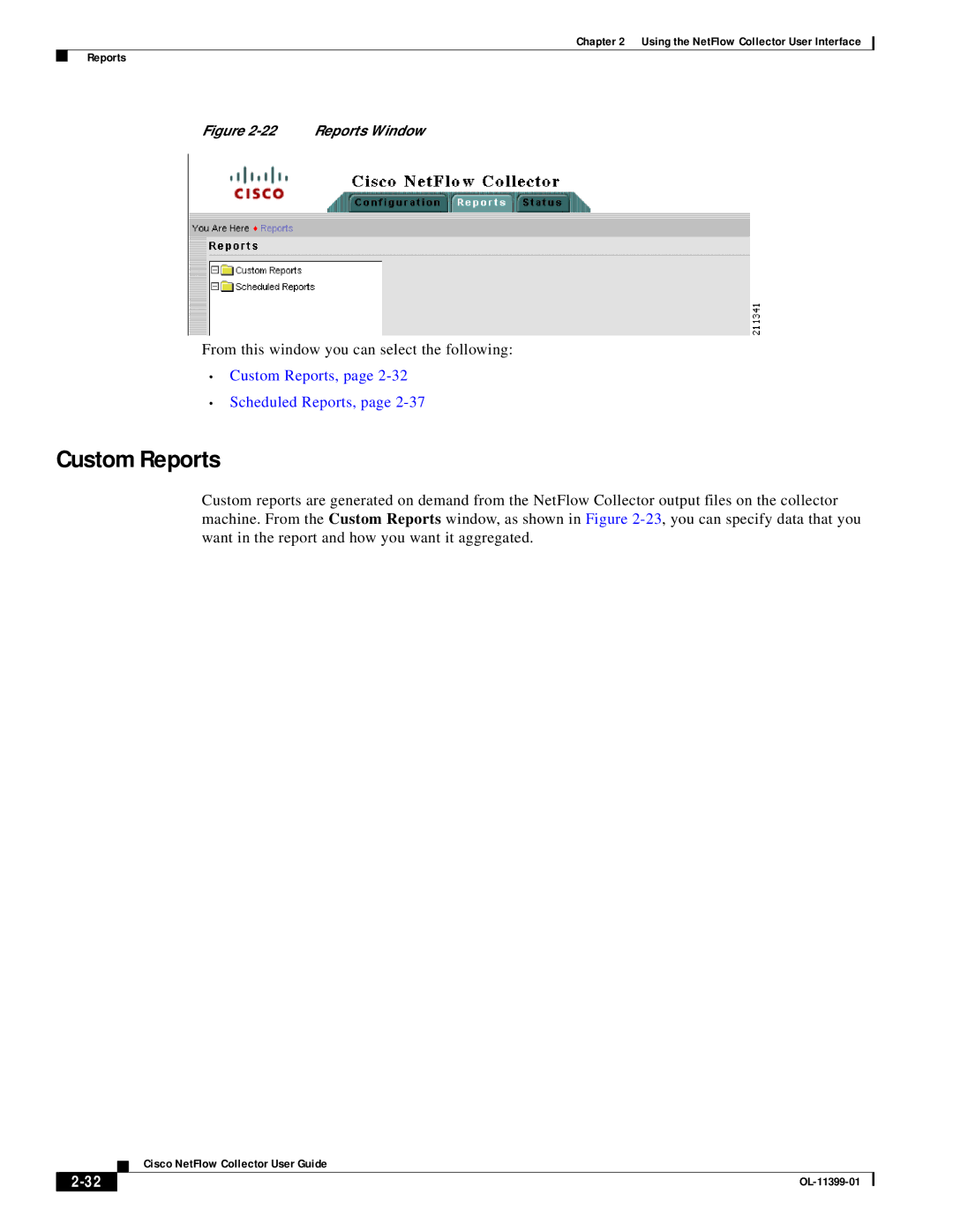 Cisco Systems OL-11399-01 manual Custom Reports 