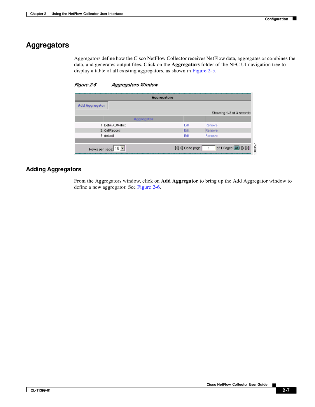 Cisco Systems OL-11399-01 manual Adding Aggregators 