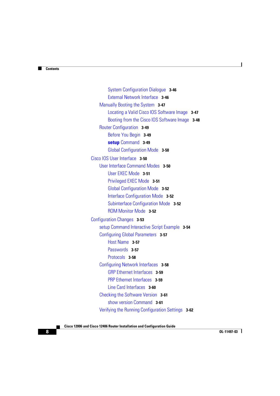 Cisco Systems OL-11497-03 manual Configuration Changes 