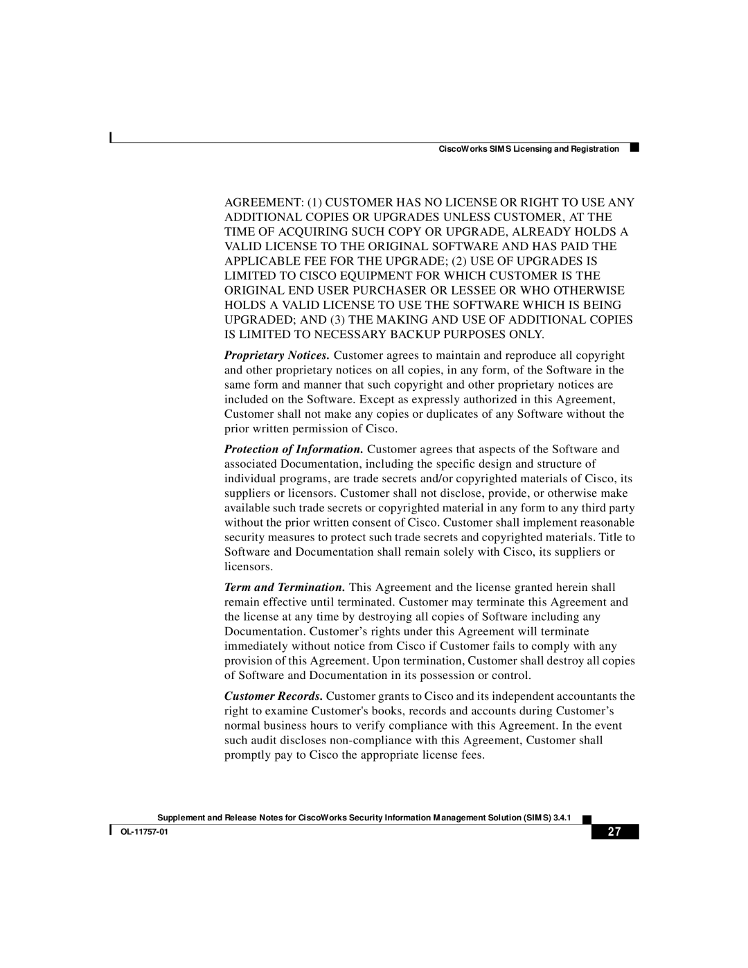 Cisco Systems OL-11757-01 manual 